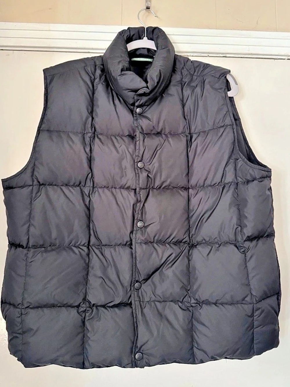 L.L.Bean Vintage Goose Down Puffer Vest Men's Black XL